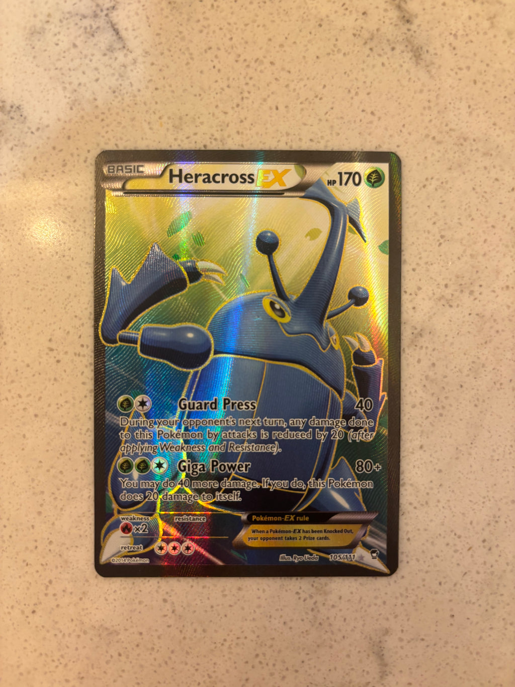 Heracross EX (105 Full Art) - XY - Furious Fists (FFI)