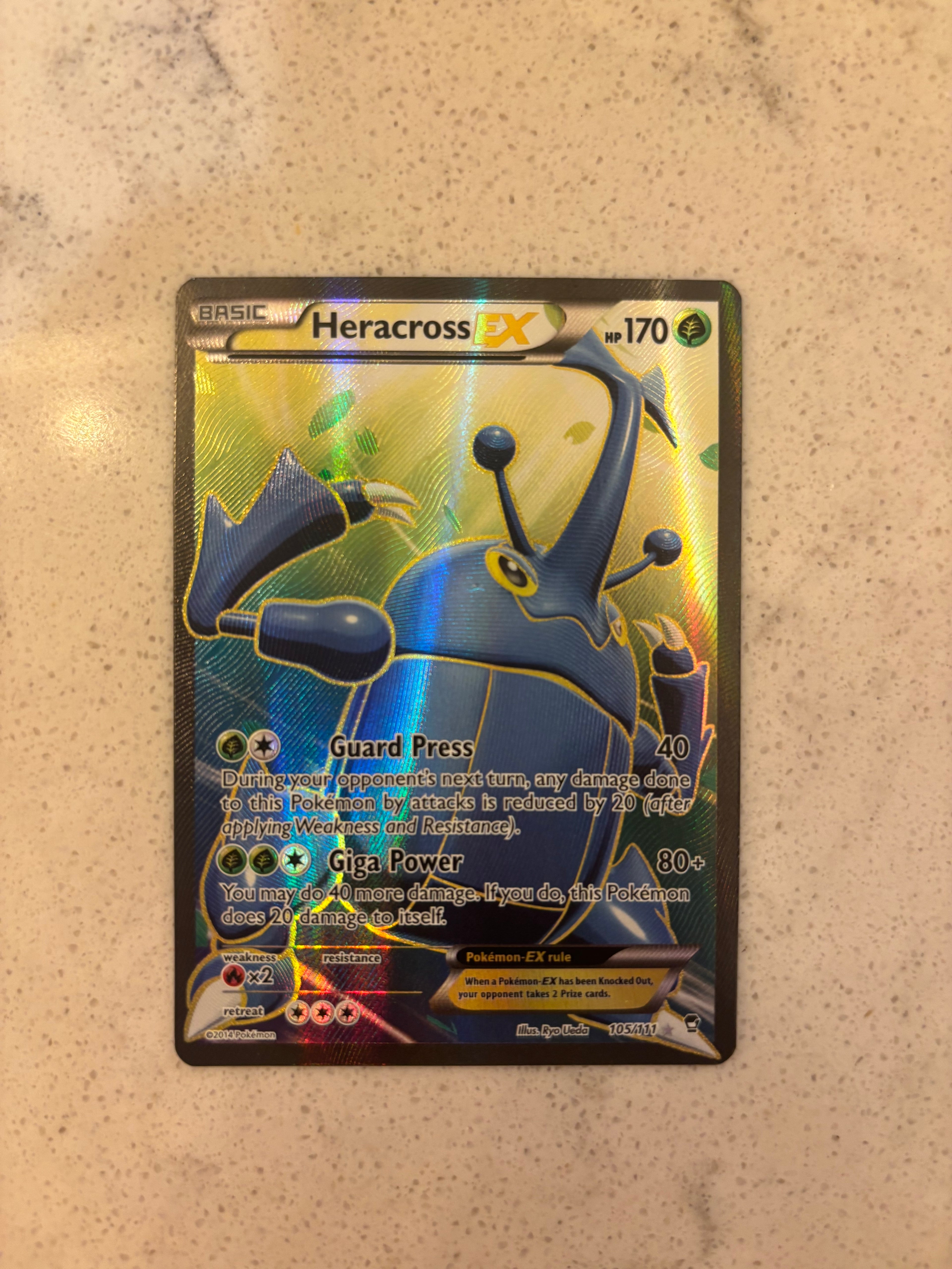 Heracross EX (105 Full Art) - XY - Furious Fists (FFI)